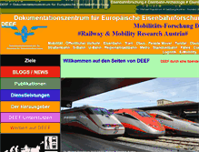 Tablet Screenshot of dokumentationszentrum-eisenbahnforschung.org